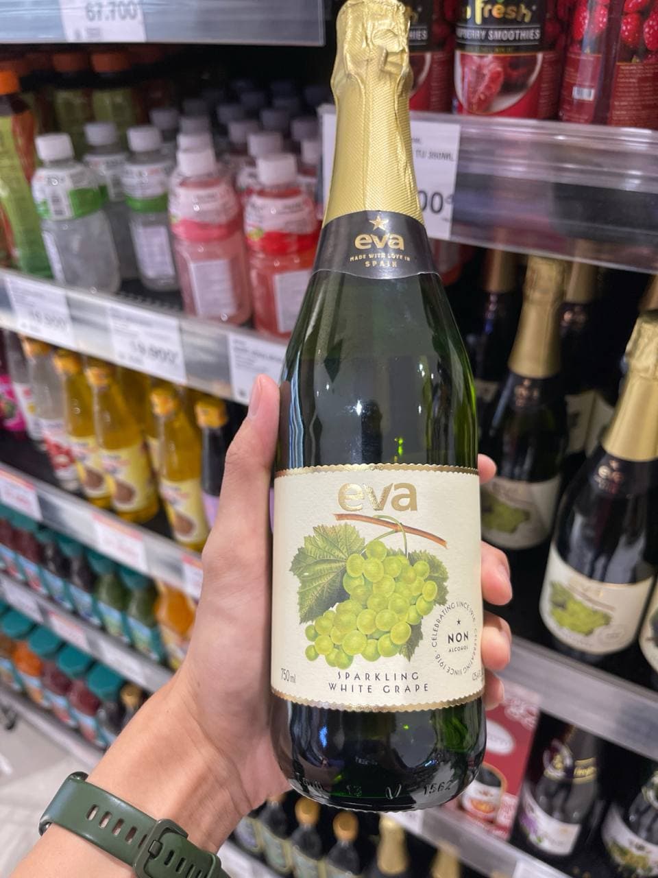 Eva Sparkling White Grape Non Alcoholic
